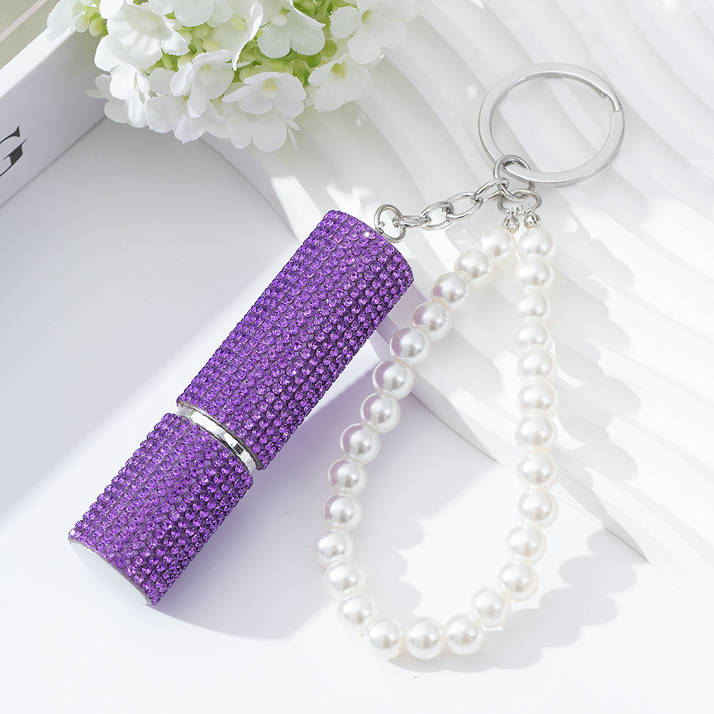 Wholesale 5ML bling perfume bottle keychain.