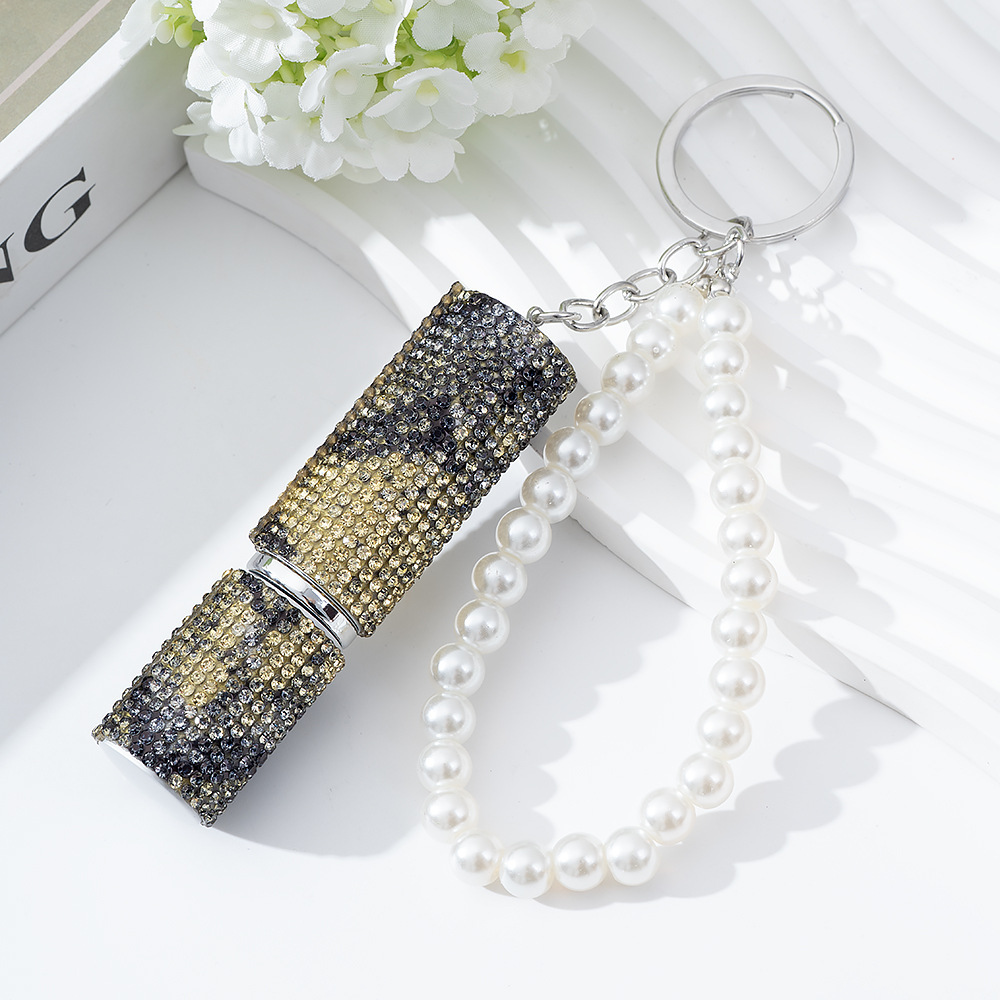 Wholesale 5ML bling perfume bottle keychain.