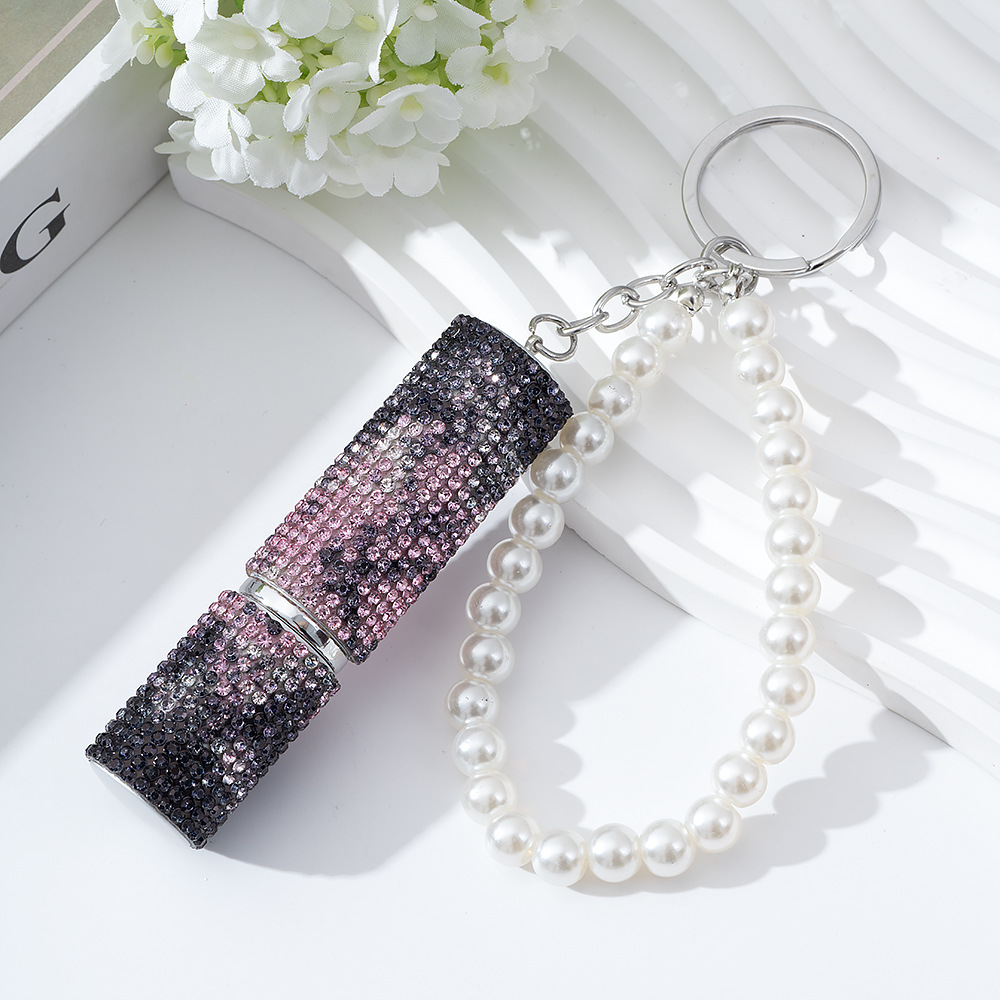 Wholesale 5ML bling perfume bottle keychain.