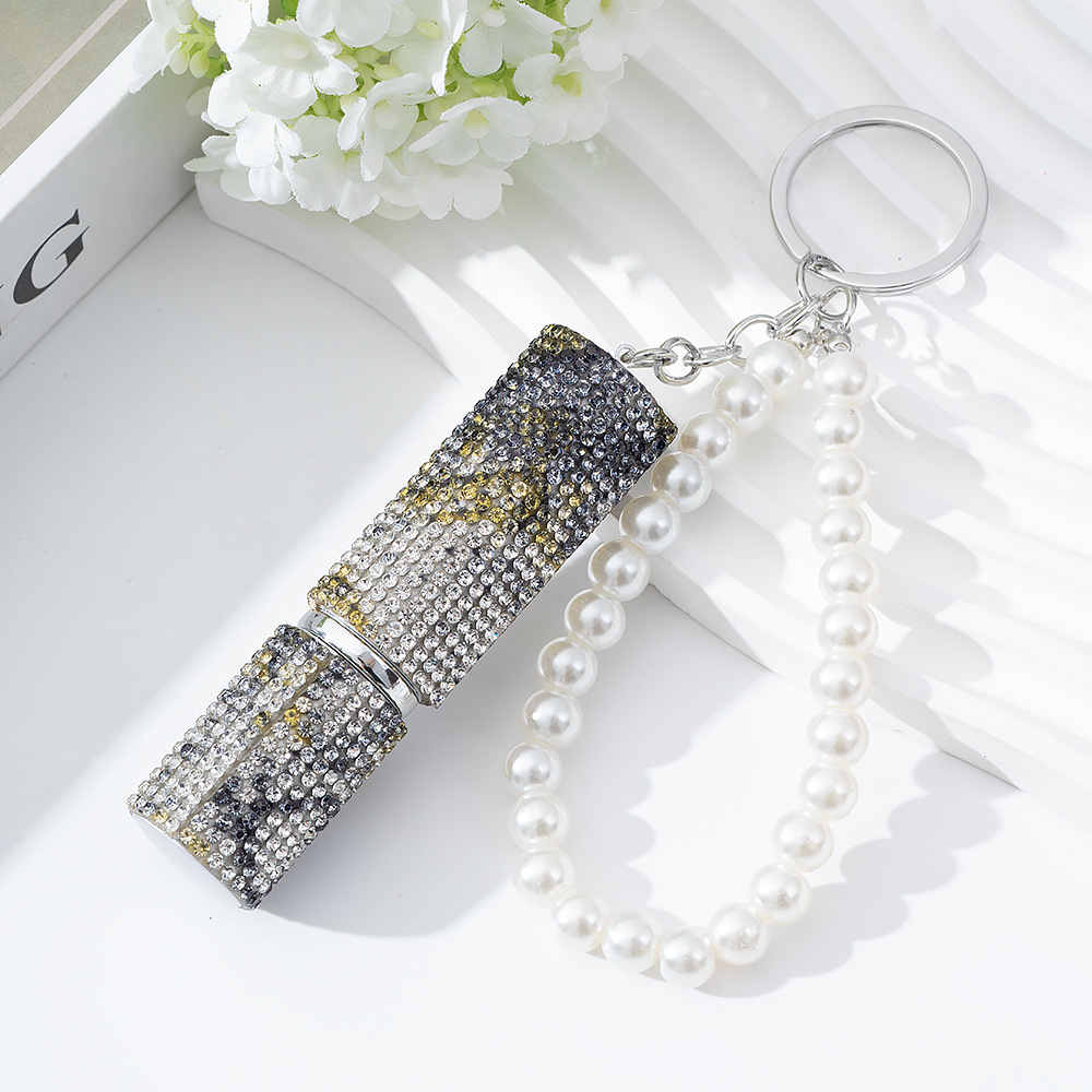 Wholesale 5ML bling perfume bottle keychain.