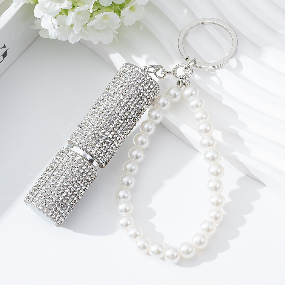 Wholesale 5ML bling perfume bottle keychain.