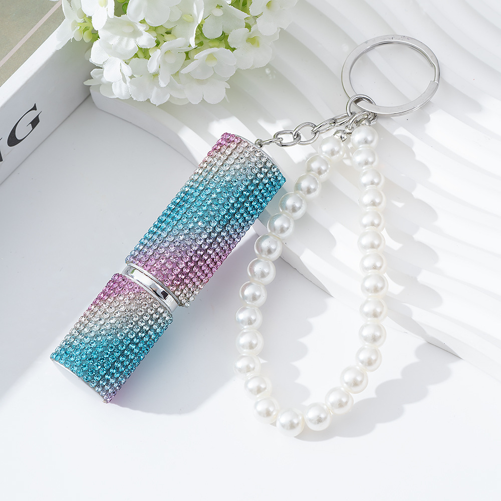 Wholesale 5ML bling perfume bottle keychain.