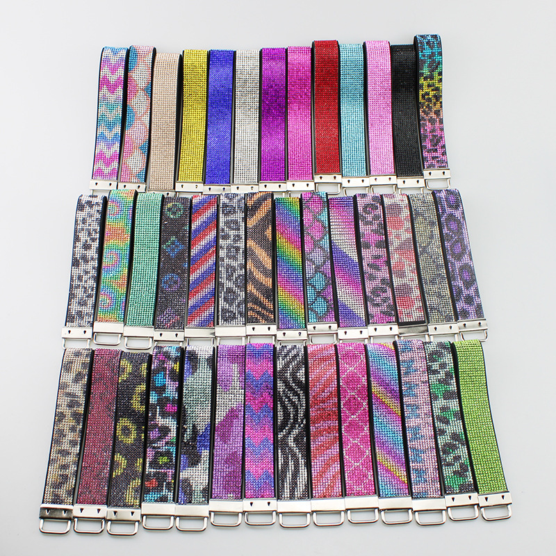 Wholesale bling wristband keychain