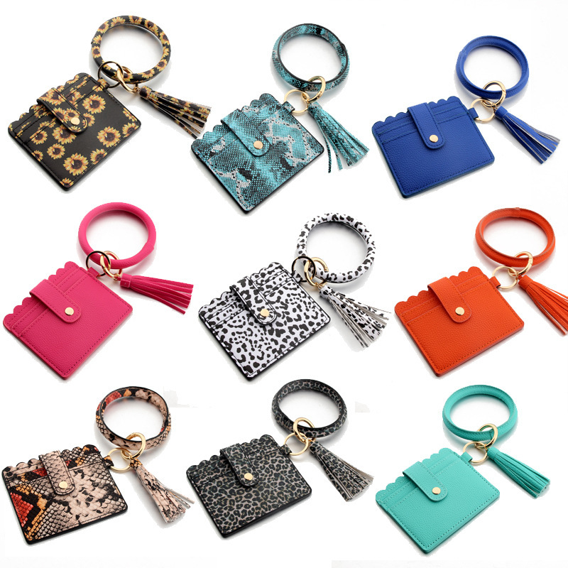 Wholesale card holders, bracelets keychains.
