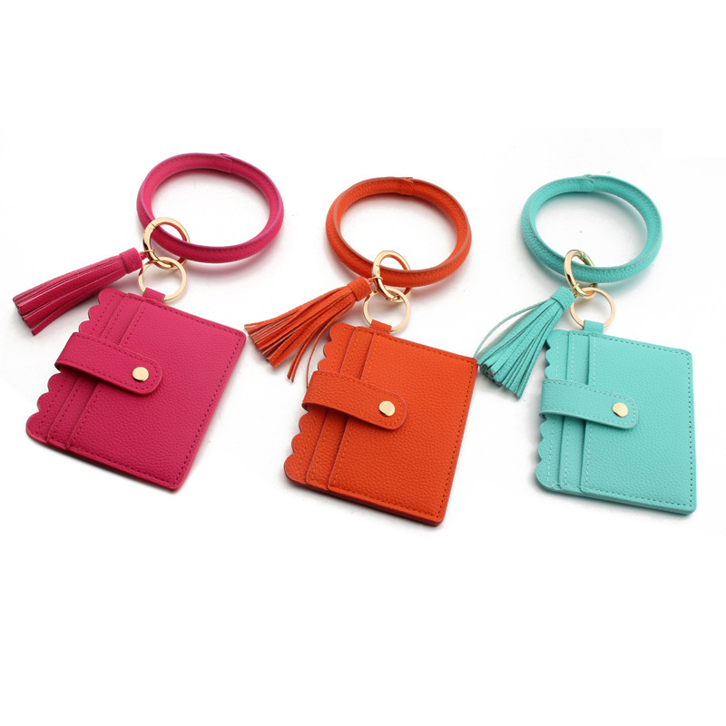 Wholesale card holders, bracelets keychains.