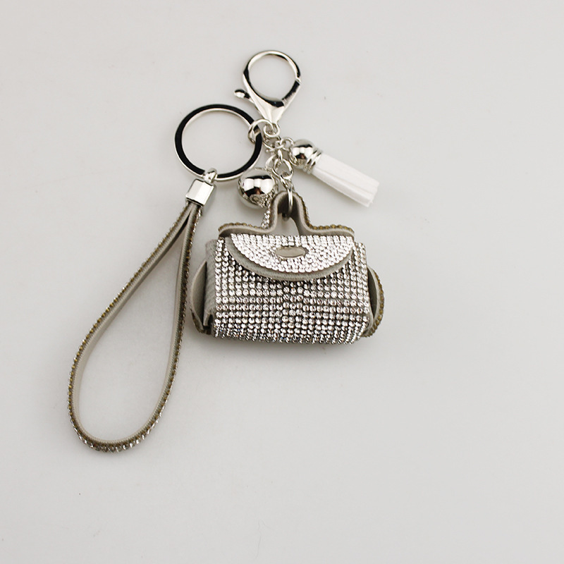 Wholesale bling earphone bag keychain.