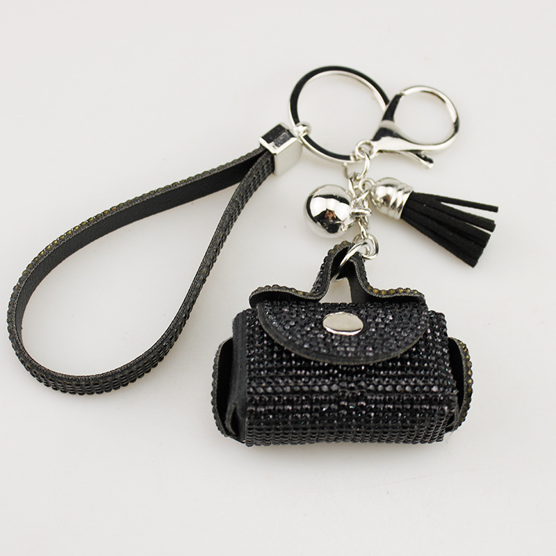 Wholesale bling earphone bag keychain.
