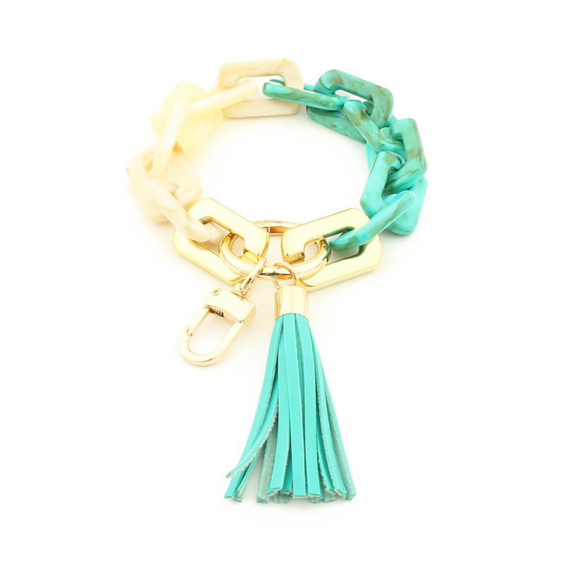New acrylic bracelets for women keychains ins resin bracelets for sale