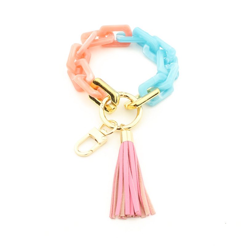 New acrylic bracelets for women keychains ins resin bracelets for sale