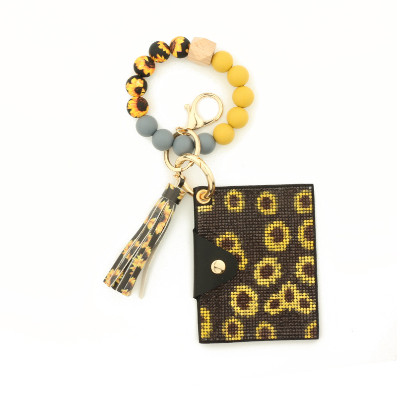 Wholesale bling wallet, silicone wristband keychain.