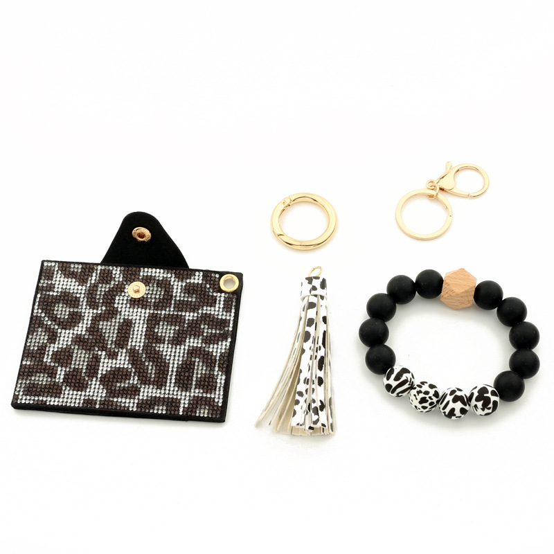 Wholesale bling wallet, silicone wristband keychain.