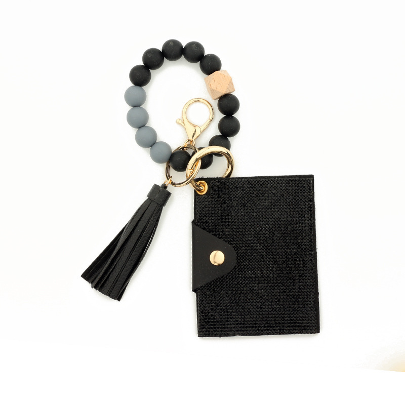 Wholesale bling wallet, silicone wristband keychain.