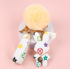 White flower set + pompom