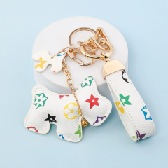 White flower bell dog set