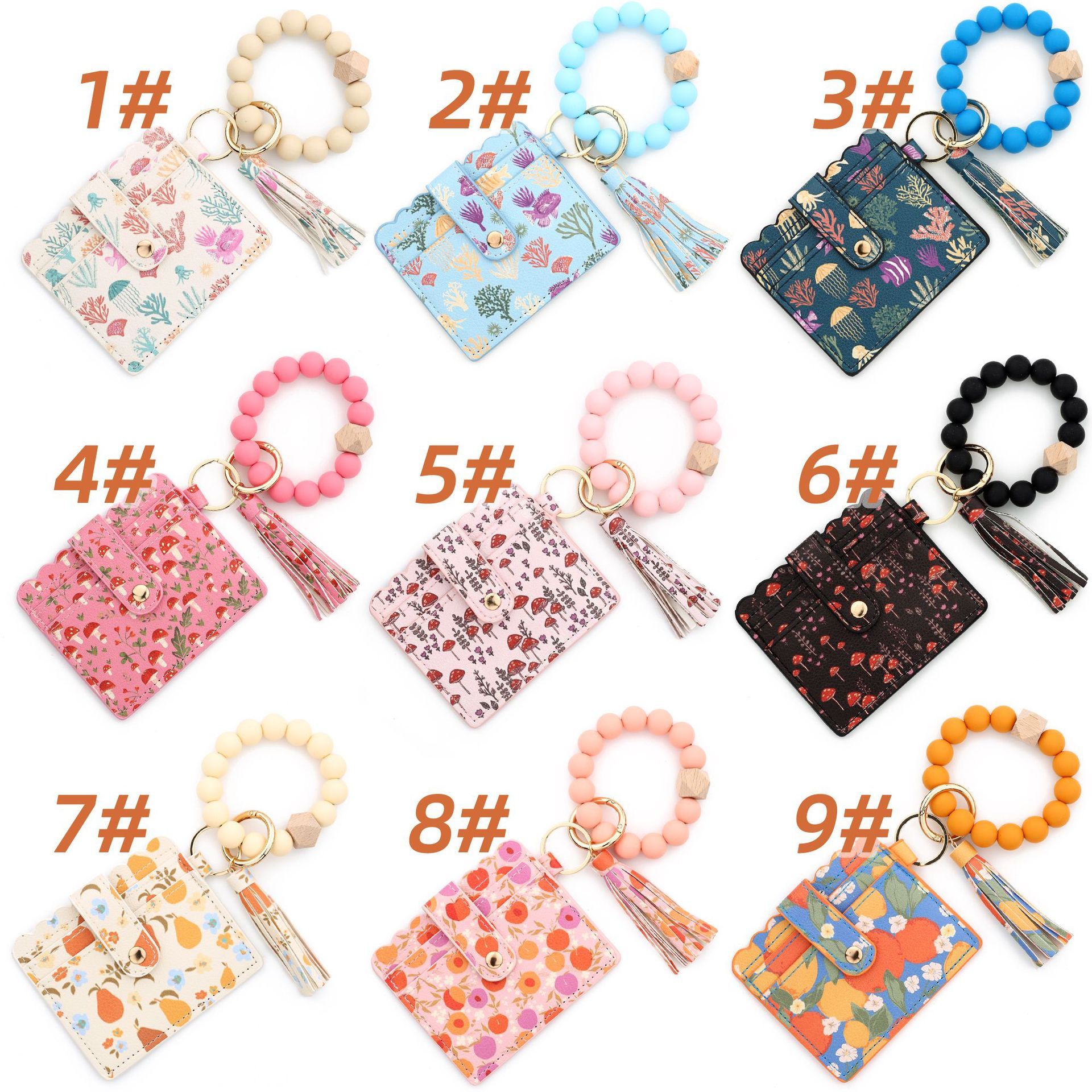 Wholesale Wallet Silicone Wristband Keychain