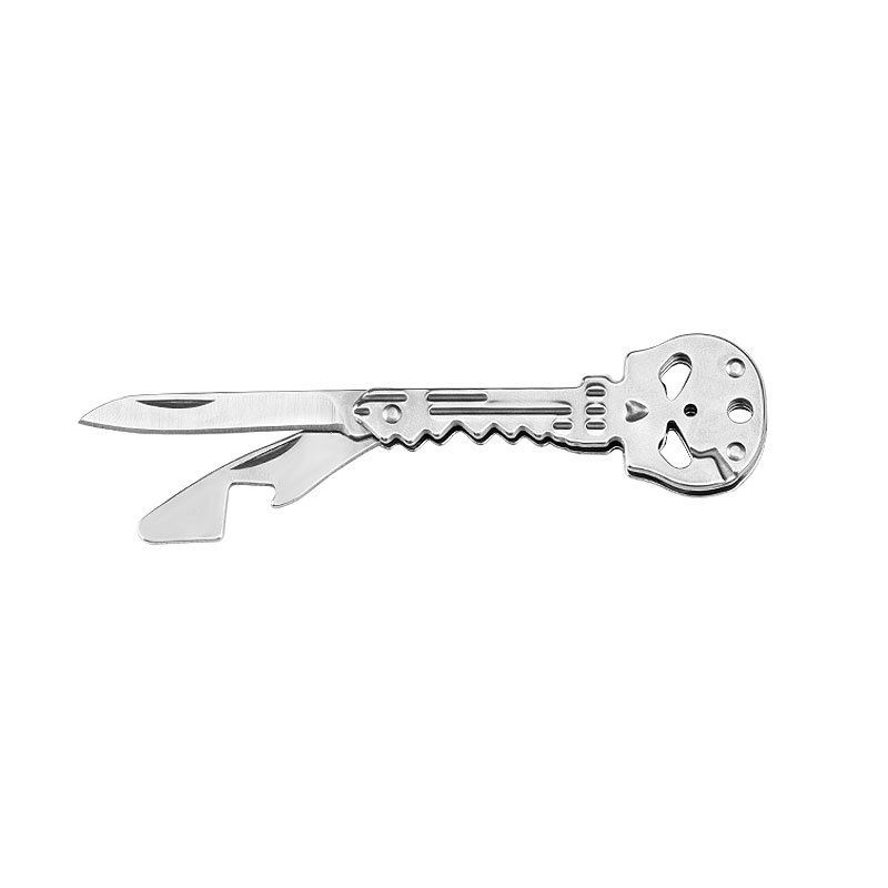 New ghost head shaped mini knife multi-function key knife outdoor Swiss knife self-defense knife folding fruit knife