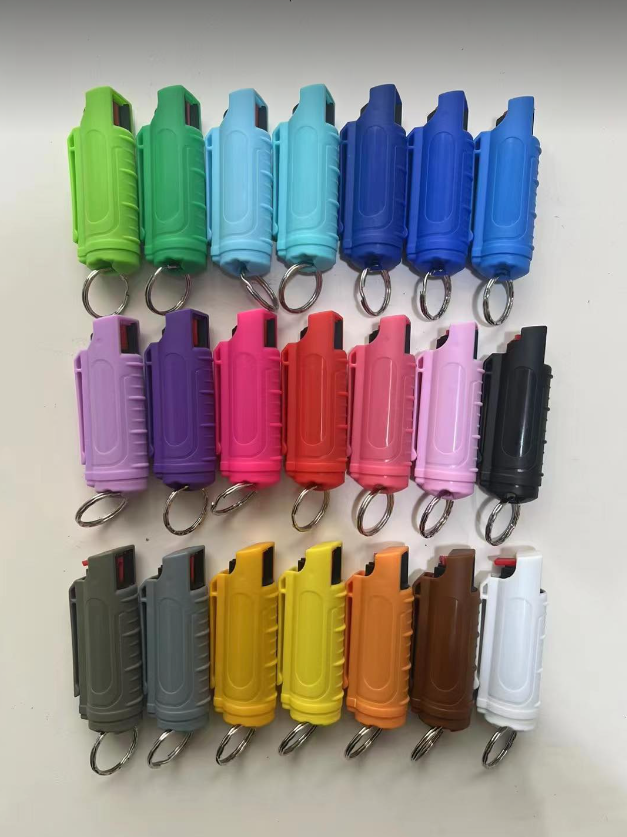 Self-defense spray keychain.
