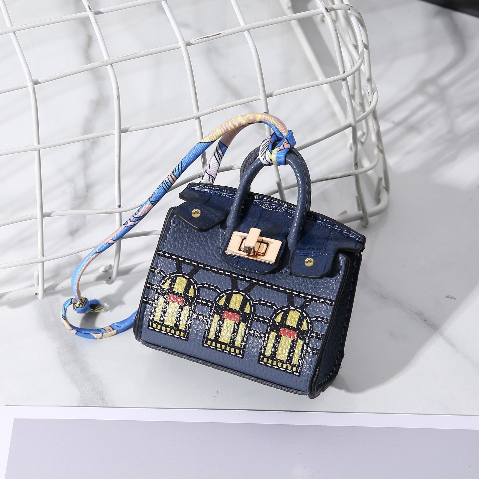 H home mini bag pendant house small bag cute bag new fashion pendant lipstick bag earphone bag car key