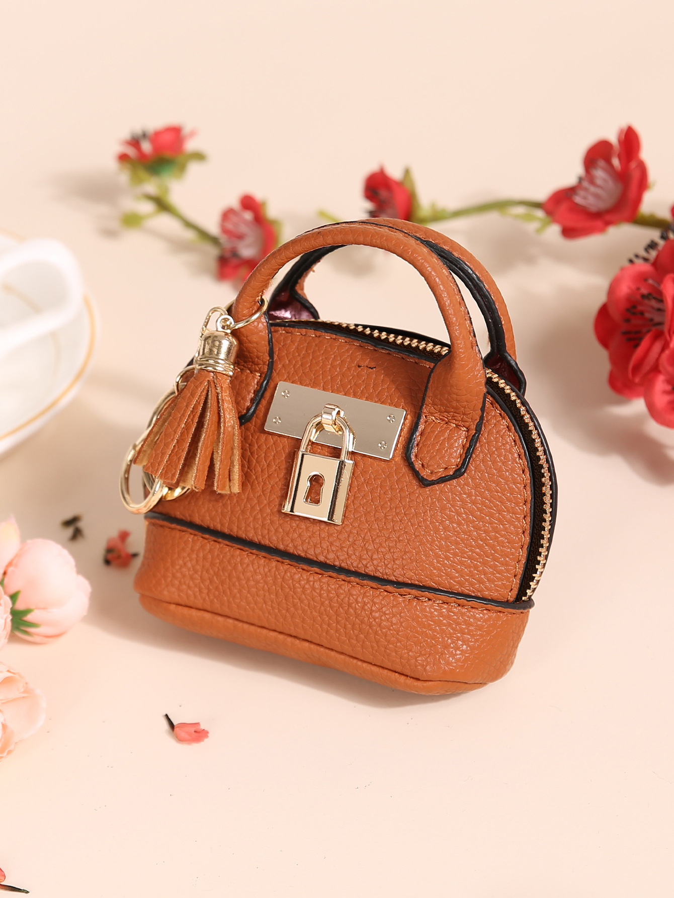 New mini coin purse women's creative coin bag key chain bag Japanese and Korean version mini simple cute small coin purse