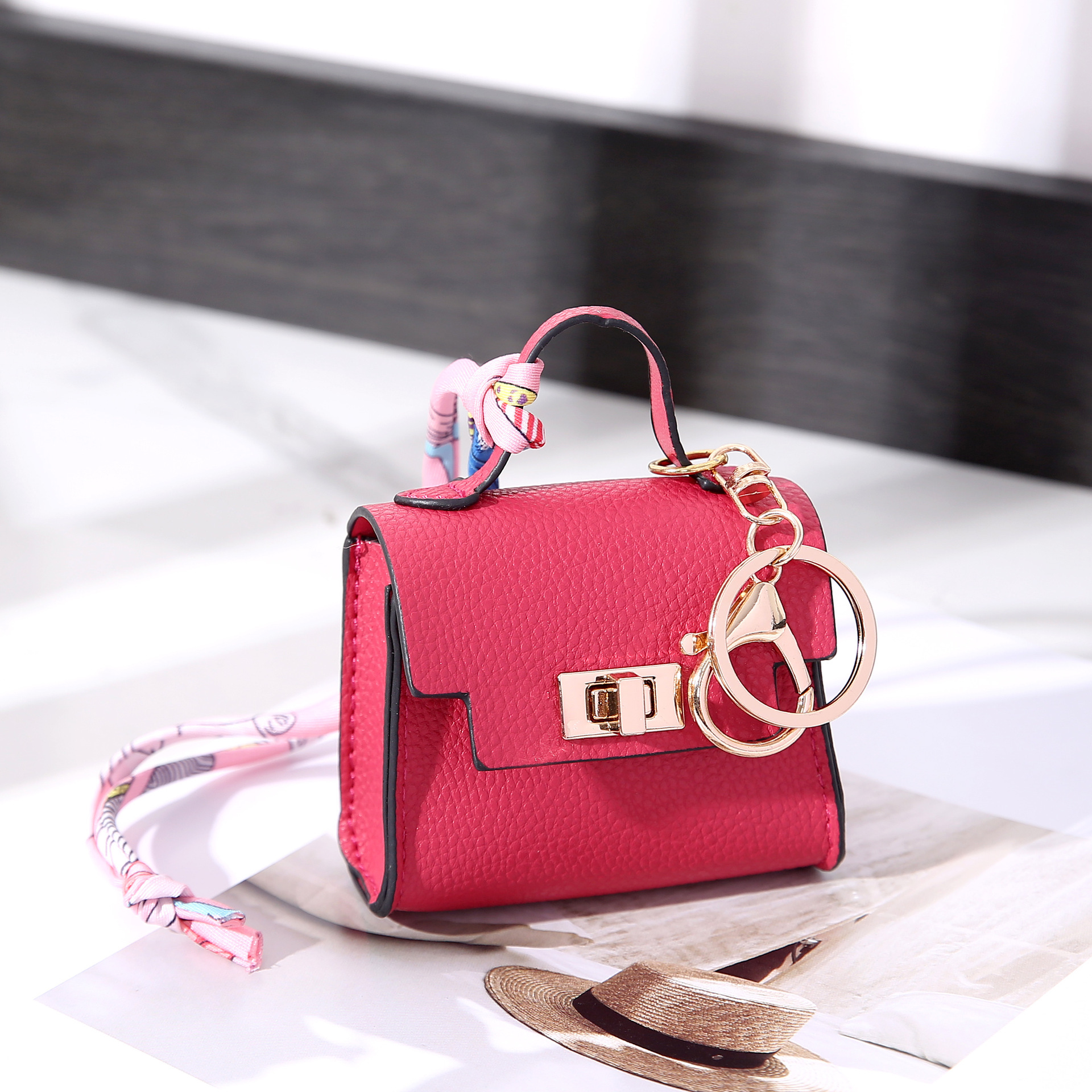 Mini wallet bag hanging house small bag light luxury bag new fashion pendant lipstick bag earphone key bag