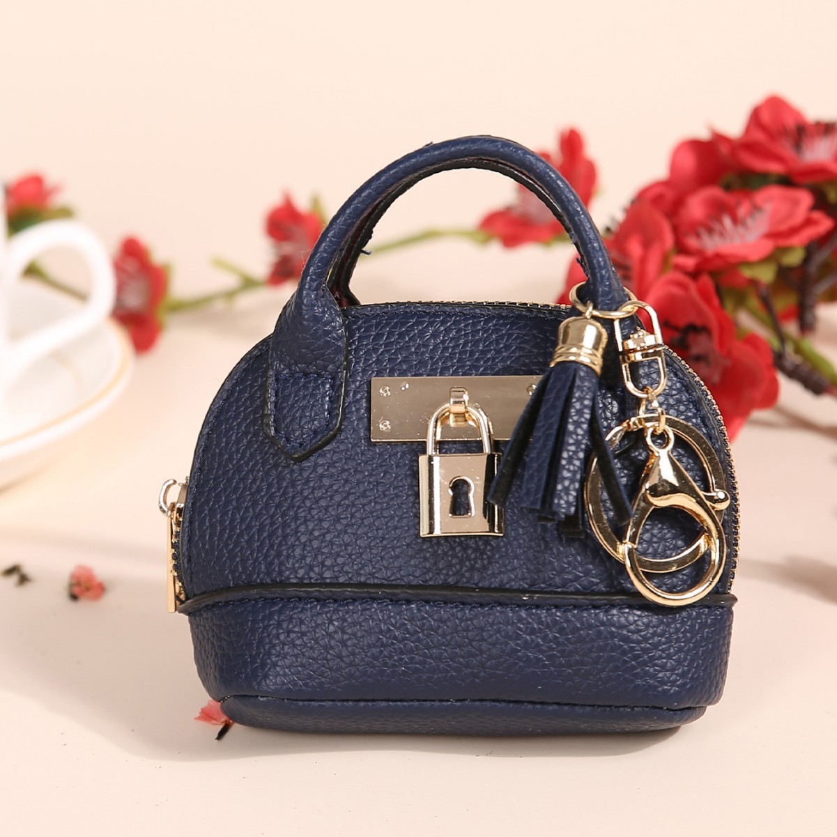 New mini coin purse women's creative coin bag key chain bag Japanese and Korean version mini simple cute small coin purse