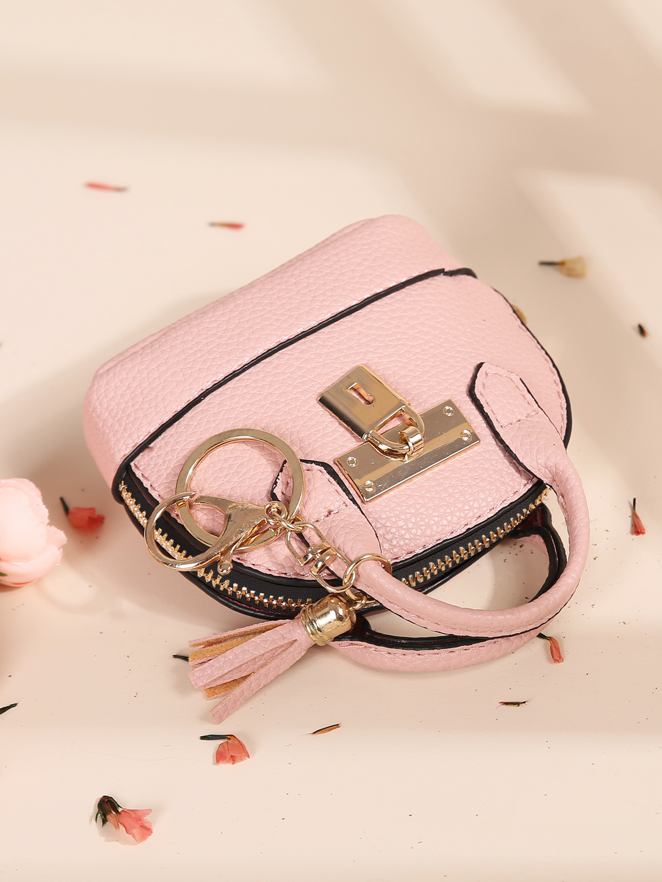 Mini coin purse women's creative coin bag keychain bag mini simple cute small coin purse