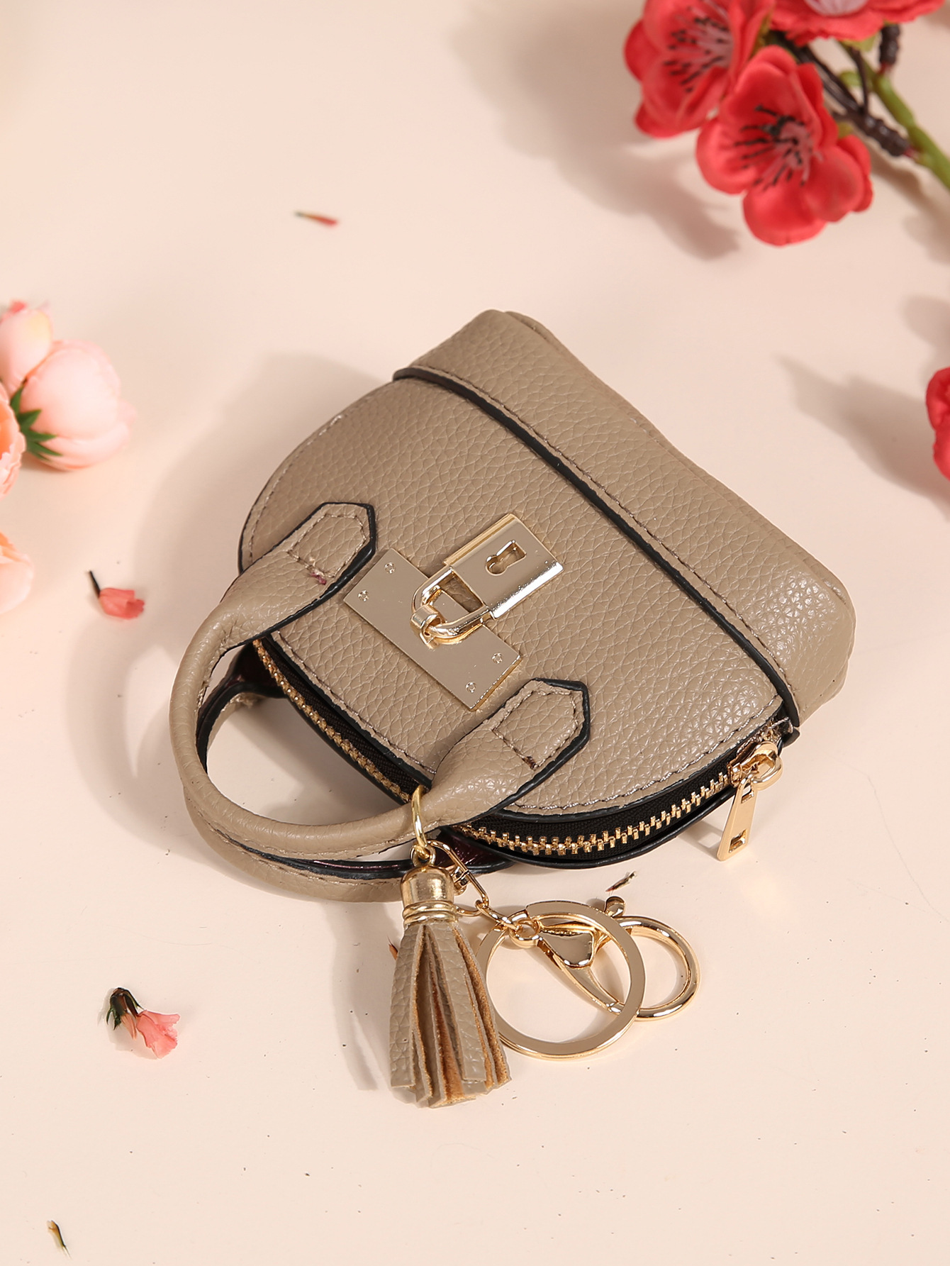 Mini coin purse women's creative coin bag keychain bag mini simple cute small coin purse