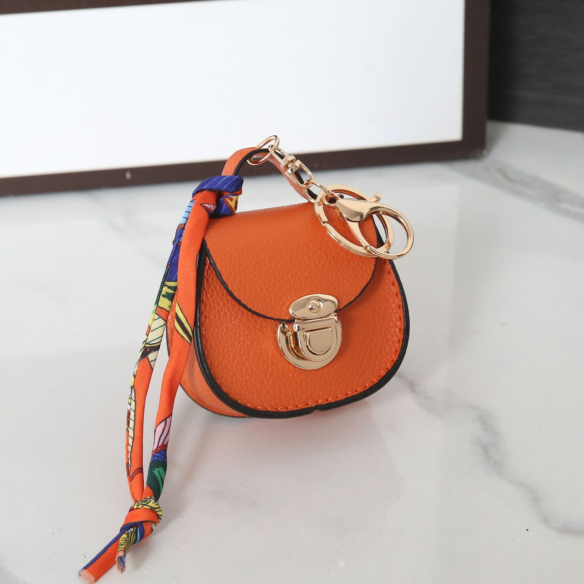 Internet celebrity new style popular all-match saddle small bag coin pendant zipper portable multifunctional bag keychain