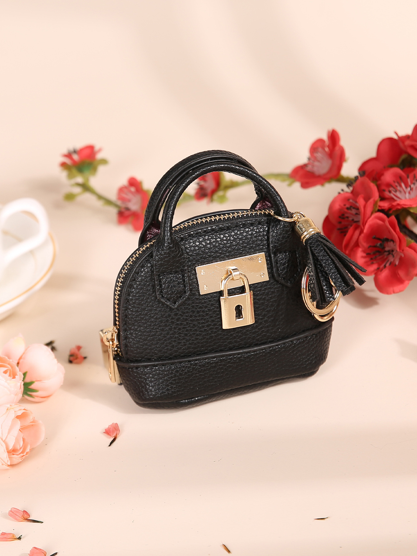 Mini coin purse women's creative coin bag keychain bag mini simple cute small coin purse