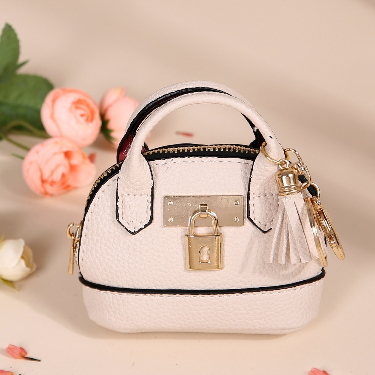 New mini coin purse women's creative coin bag key chain bag Japanese and Korean version mini simple cute small coin purse
