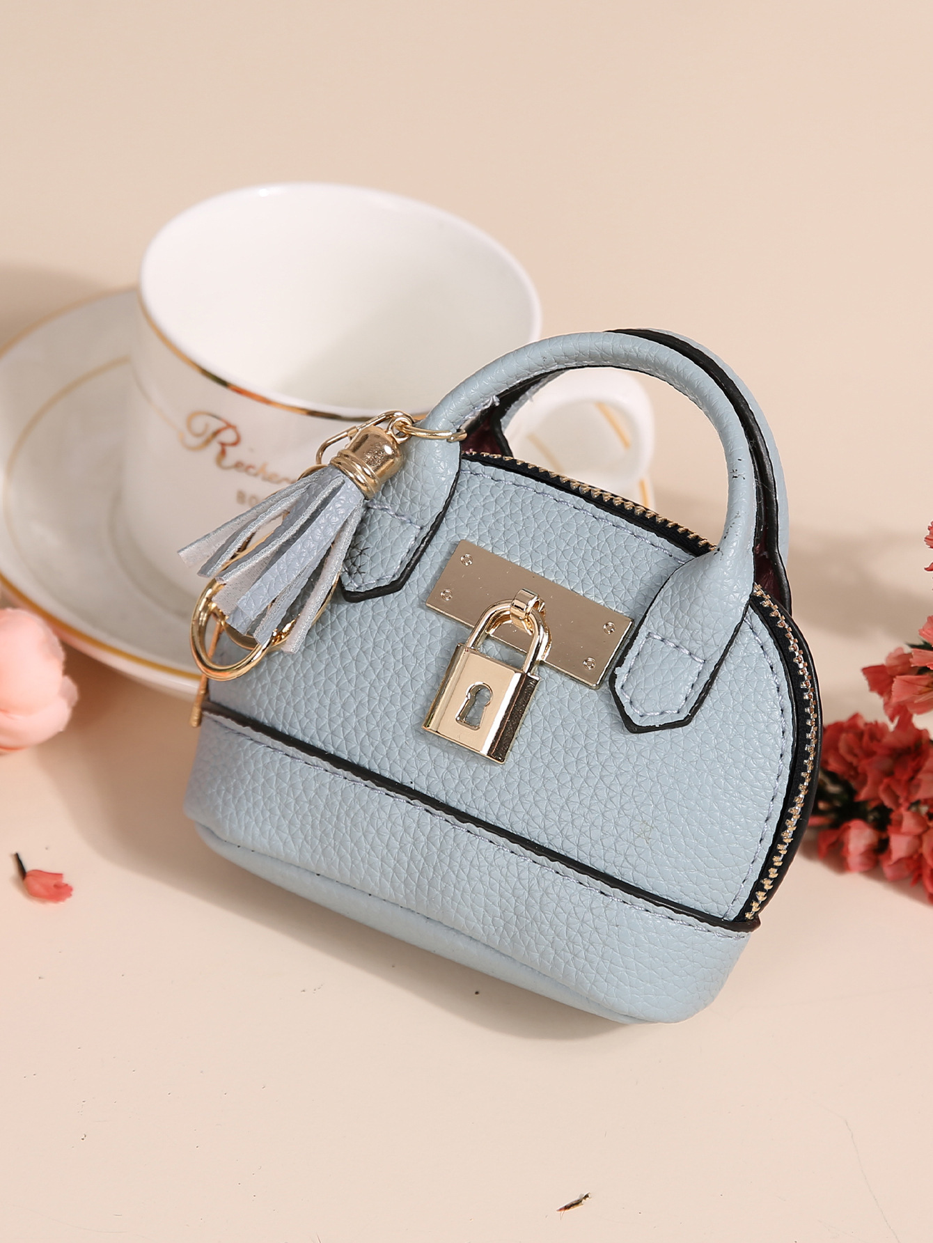 New mini coin purse women's creative coin bag key chain bag Japanese and Korean version mini simple cute small coin purse