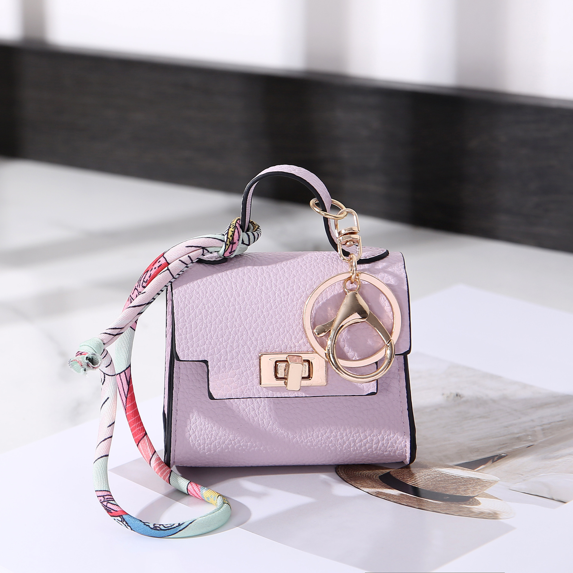 Mini wallet bag hanging house small bag light luxury bag new fashion pendant lipstick bag earphone key bag