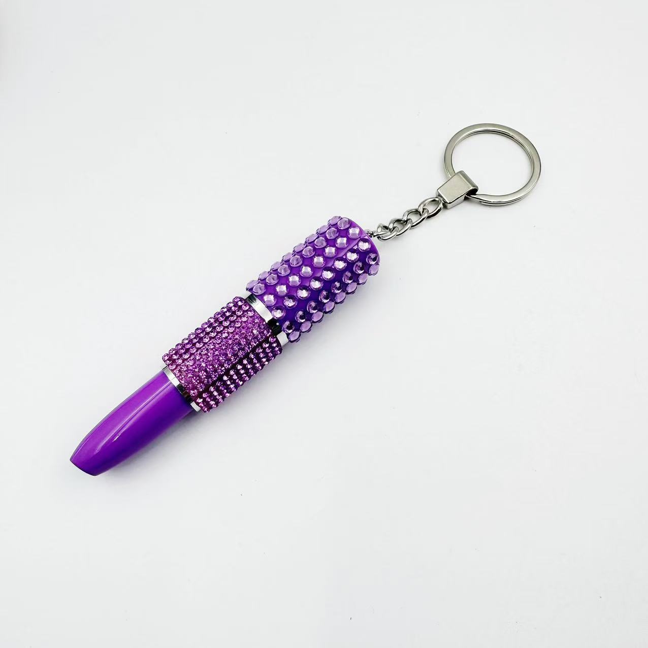 Personalized creative stationery ballpoint pens, cute rhinestone-studded lipsticks, keychains, popular bag charms, DIY jewelry