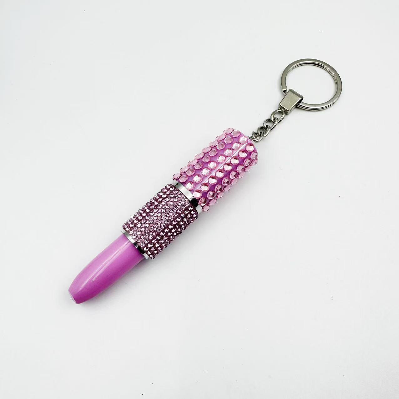Personalized creative stationery ballpoint pens, cute rhinestone-studded lipsticks, keychains, popular bag charms, DIY jewelry