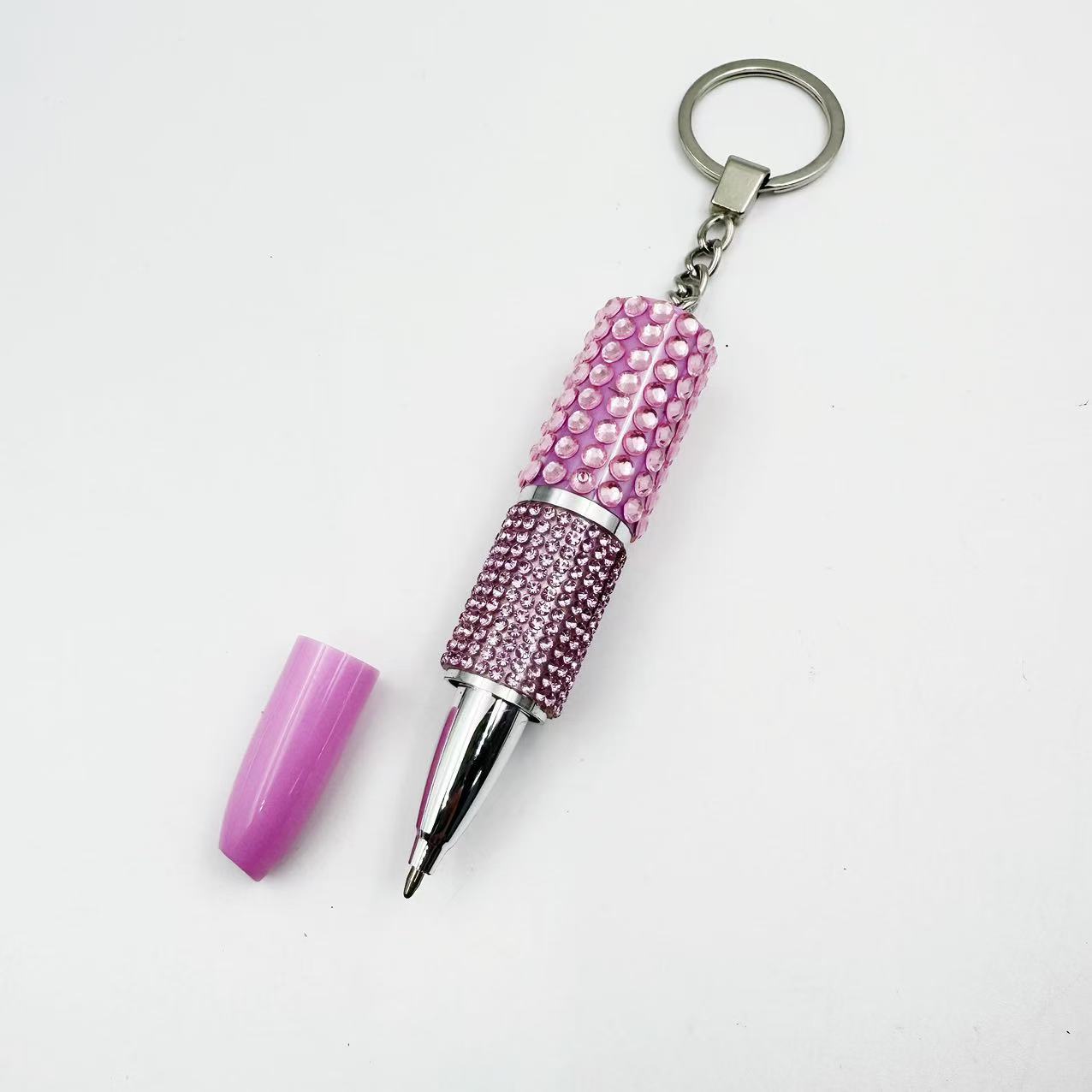 Personalized creative stationery ballpoint pens, cute rhinestone-studded lipsticks, keychains, popular bag charms, DIY jewelry