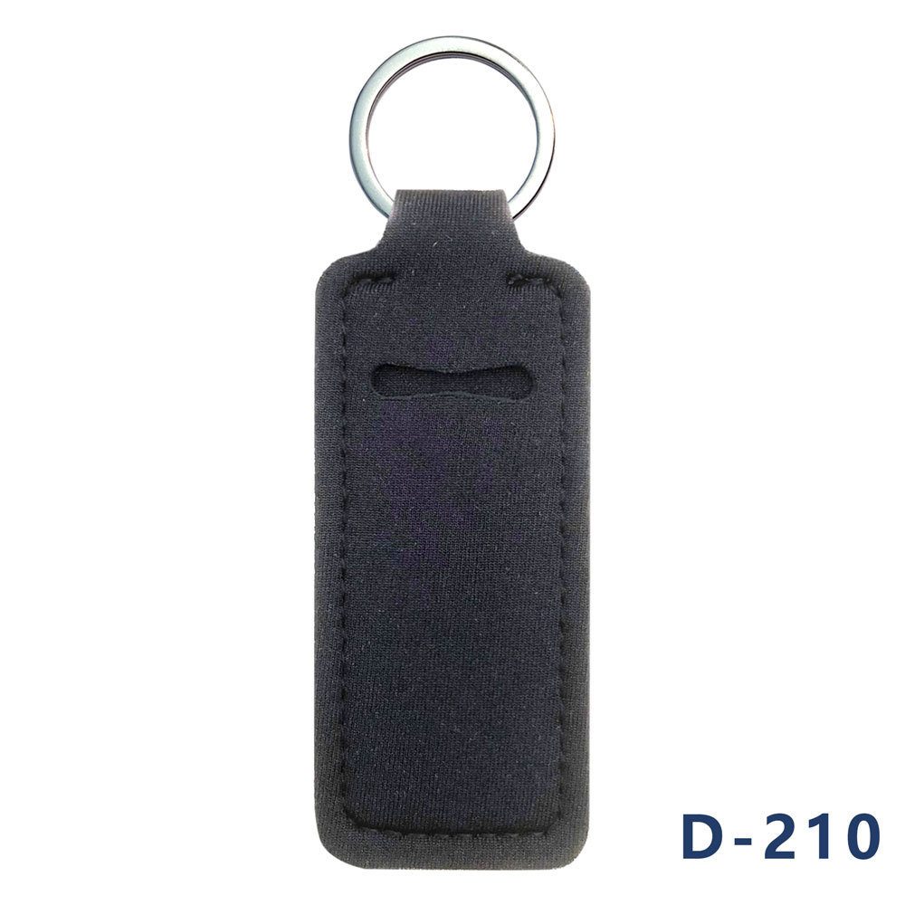 纯色方形唇膏口红套 Neoprene钥匙扣 洗手液瓶套SBR小挂件 装饰品