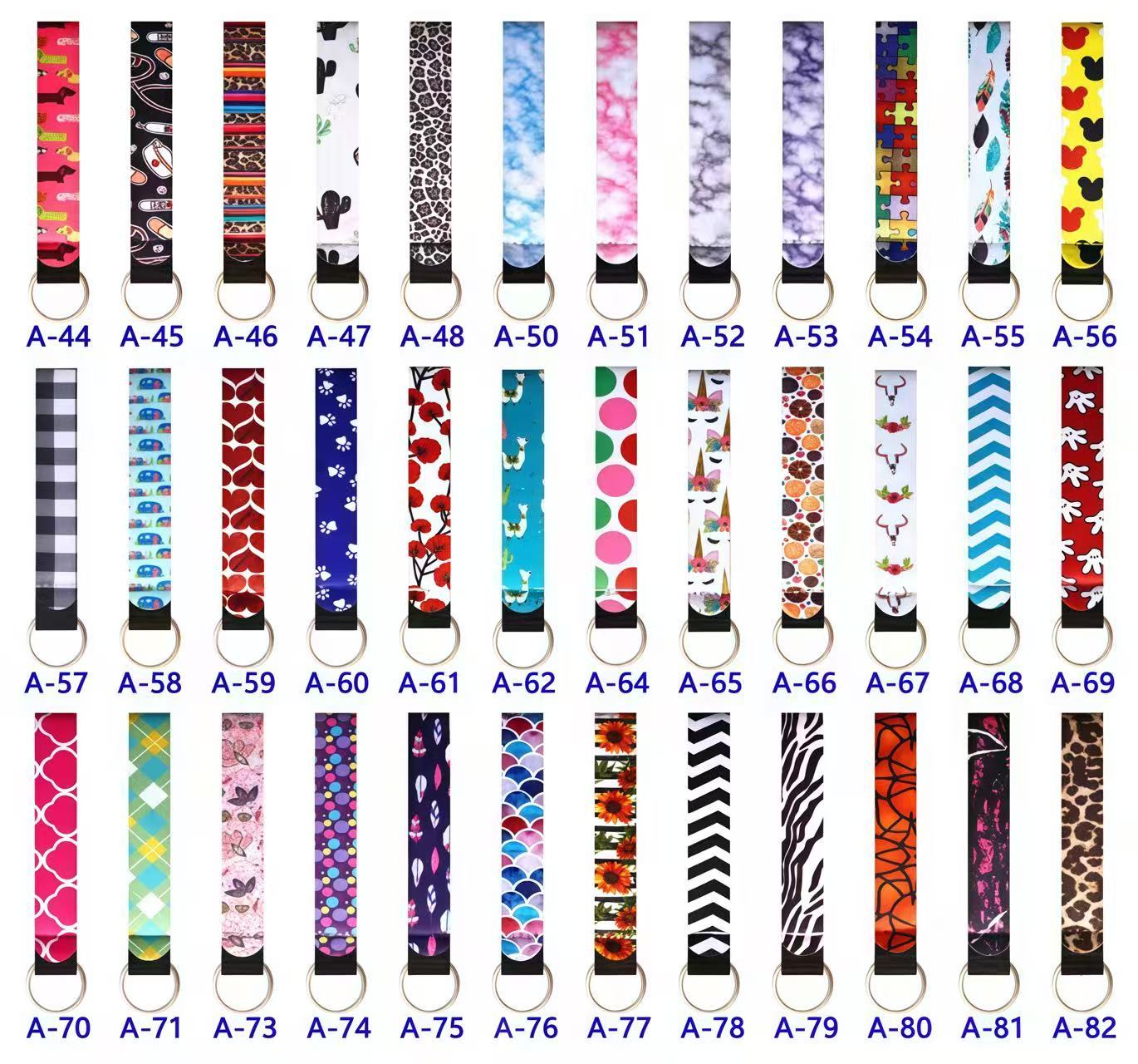 Wholesale hand sanitizer bottle sleeves, wristbands, lipstick sleeves, long keychains, wrist key pendants
