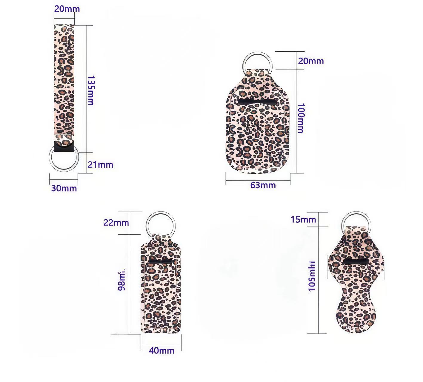 Wholesale hand sanitizer bottle sleeves, wristbands, lipstick sleeves, long keychains, wrist key pendants
