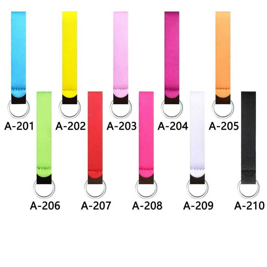 Wholesale monochrome wristbands and keychains.