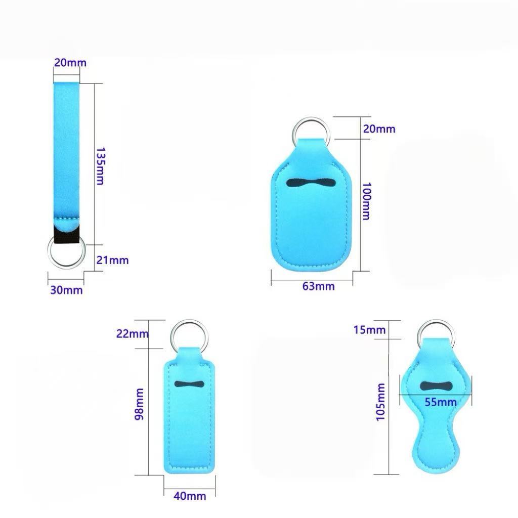 亚马逊跨境电商热销钥匙扣Neoprene手腕带洗手液瓶套SBR口红套