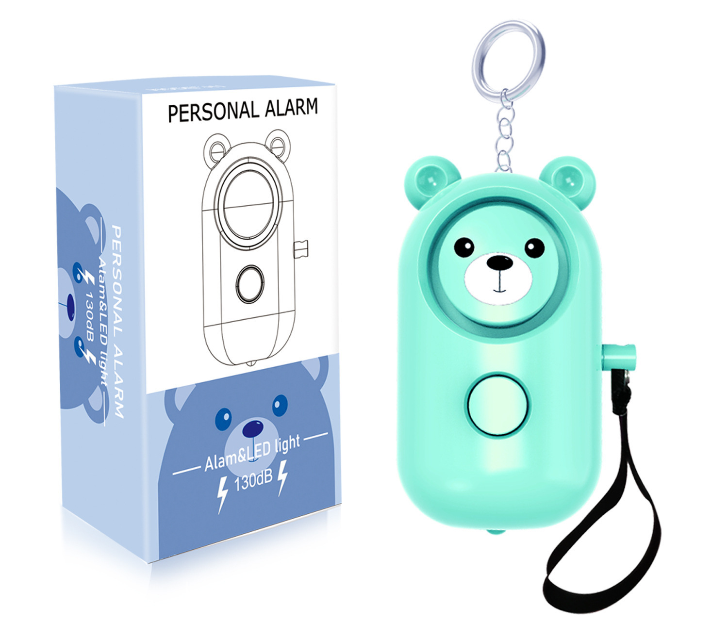 Personal alarm for women, anti-wolf device for women, new anti-wolf artifact for women and children, outdoor self-defense product.