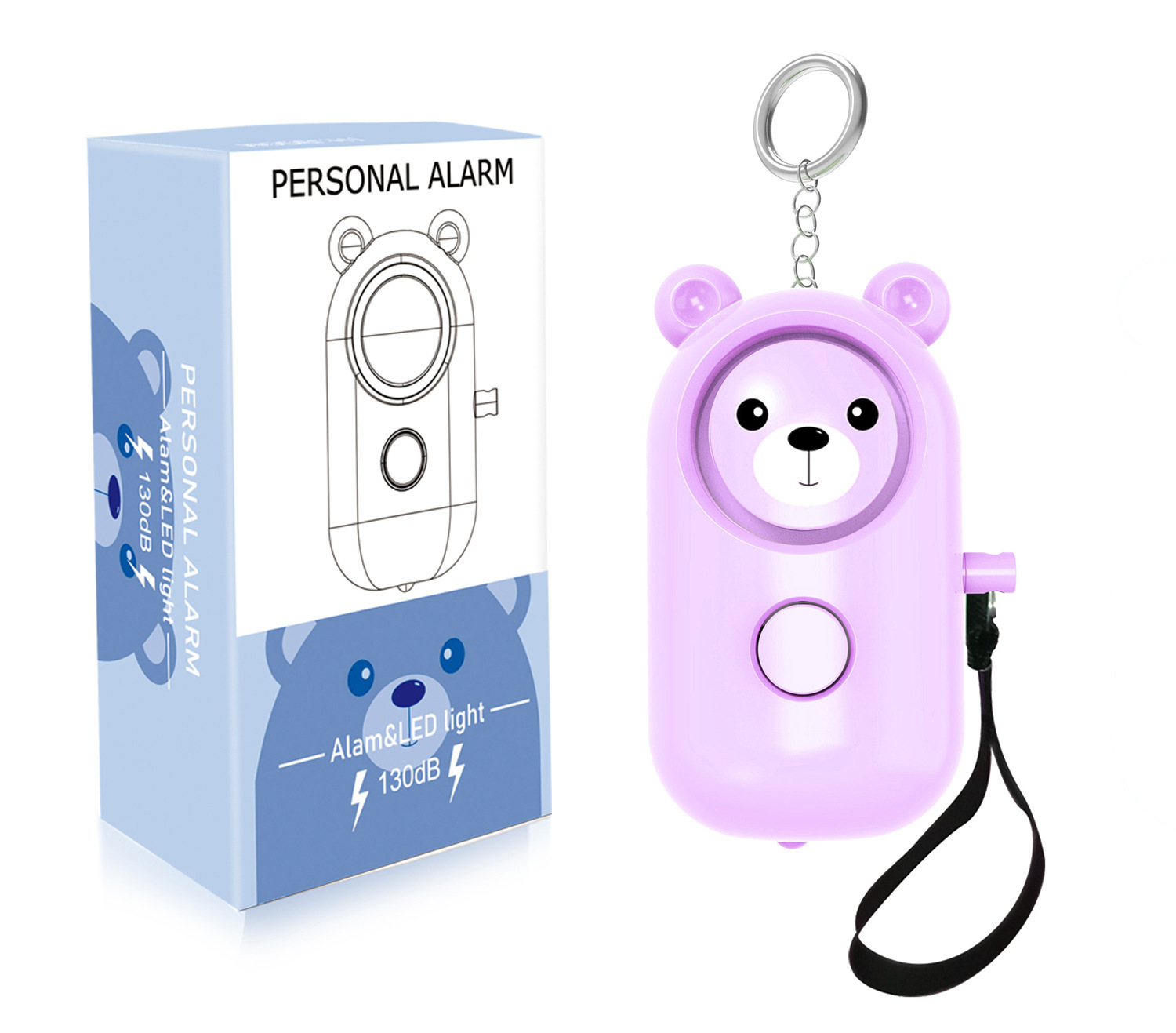 Personal alarm for women, anti-wolf device for women, new anti-wolf artifact for women and children, outdoor self-defense product.