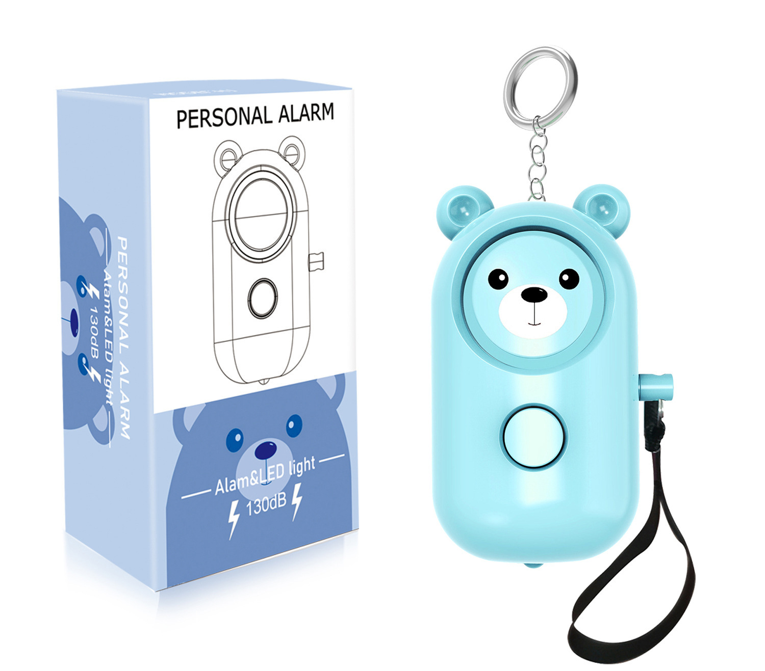 Personal alarm for women, anti-wolf device for women, new anti-wolf artifact for women and children, outdoor self-defense product.