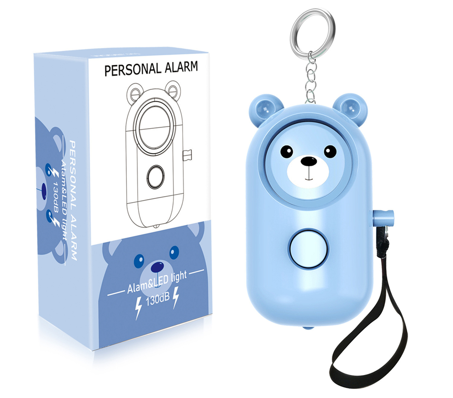 Personal alarm for women, anti-wolf device for women, new anti-wolf artifact for women and children, outdoor self-defense product.