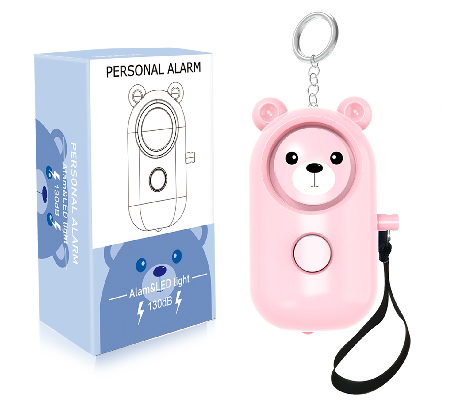 Personal alarm for women, anti-wolf device for women, new anti-wolf artifact for women and children, outdoor self-defense product.