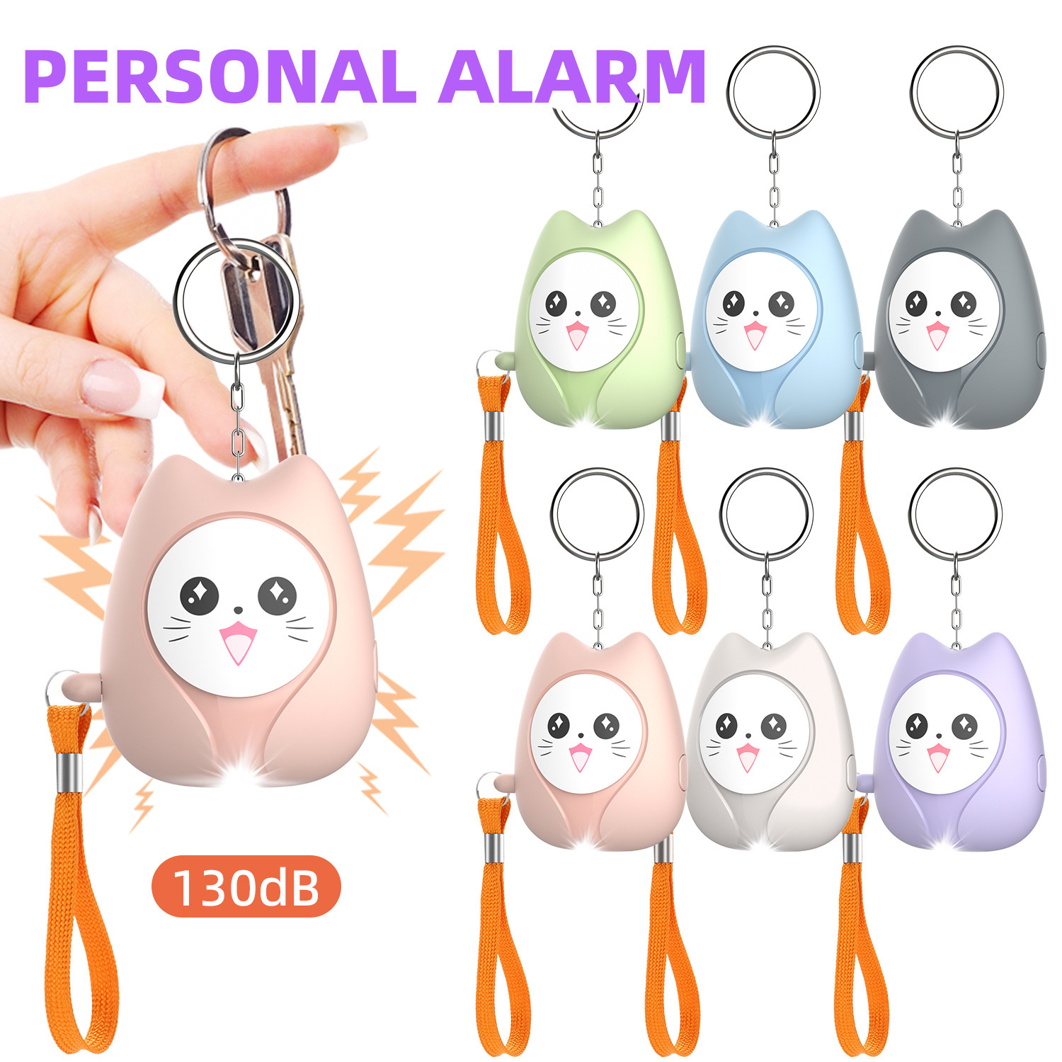 2025 New Personal Alarm Device, Outdoor Self-Defense Device for Women, Anti-Wolf Device for Children, Students, and the Elderly, Emergency Call Device