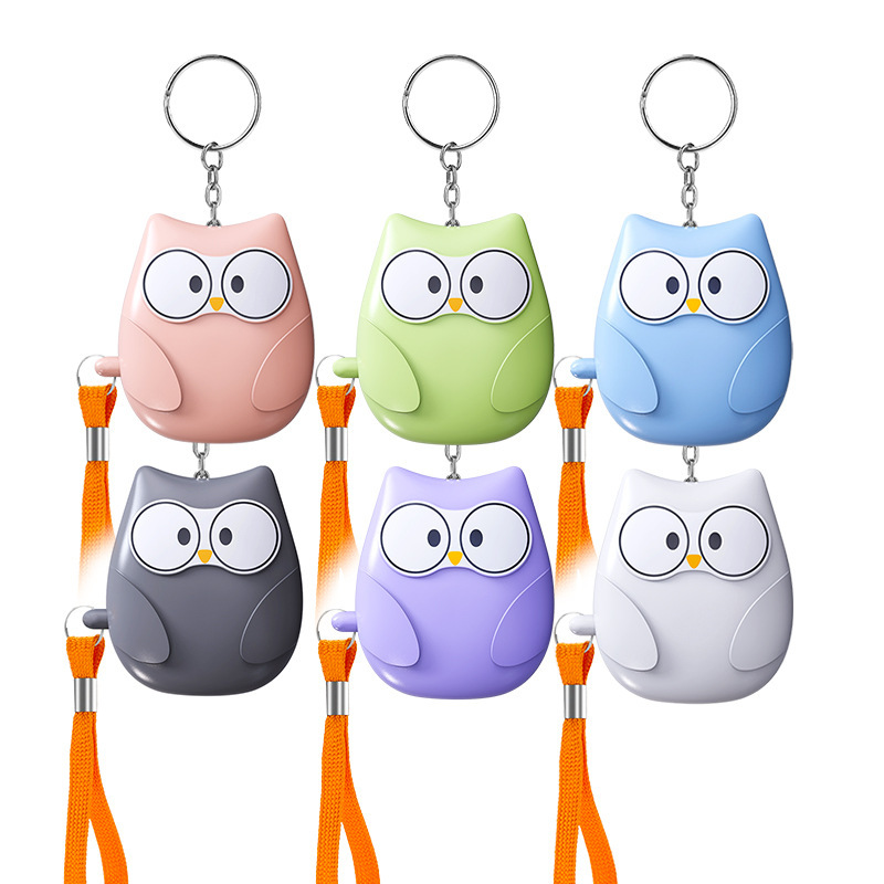 Cross-border hot-selling personal alarm device, women's anti-wolf artifact, outdoor children's and students' portable self-defense keychain