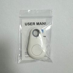 White teardrop design + PE bag + instruction manual