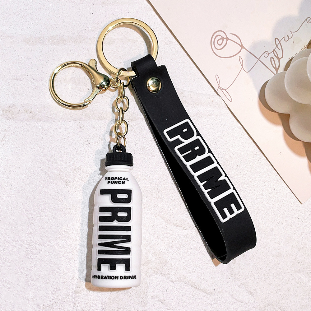新款瓶子钥匙扣prime drink酒瓶挂件PVC软胶饮料瓶包包挂件批发