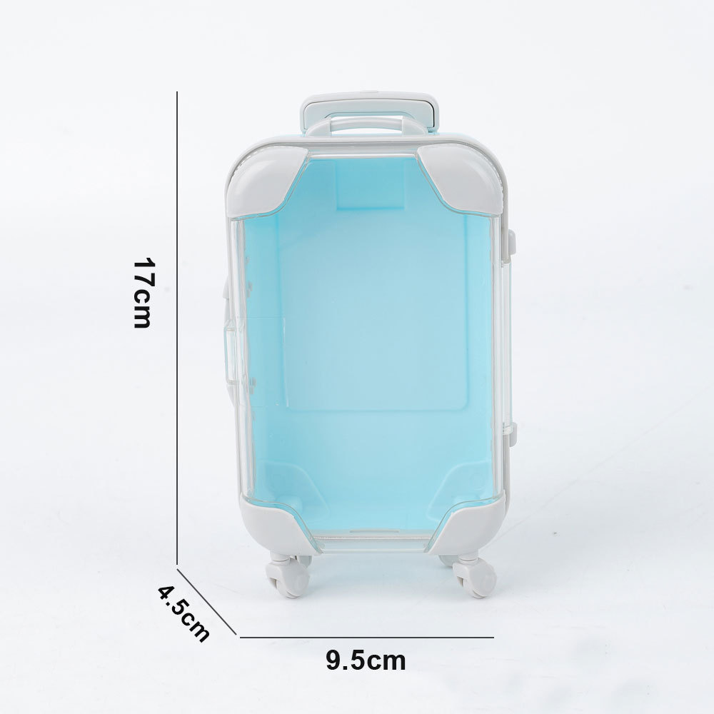 Miniature simulated false eyelashes (two or four pairs) trolley case/travel suitcase/makeup eyelash box/storage box/small luggage